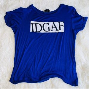 Rue 21 IDGAF crop top
